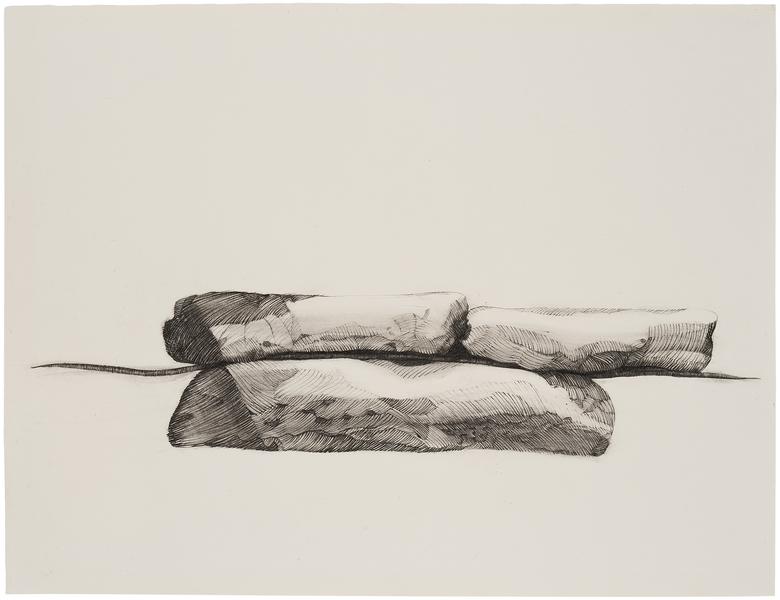 Horizontal Aperture, 1972 graphite and ink on pape...