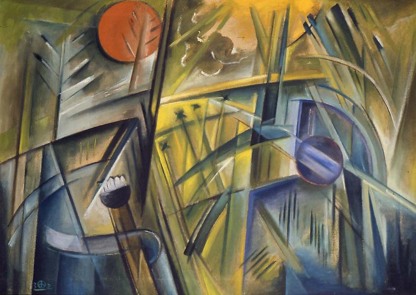 Dream in the Grass, 1932 oil on canvas 24 1/4 x 34...