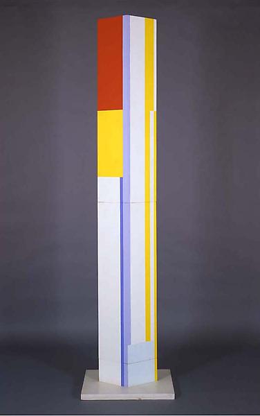 First Rhomboid Column, 1976 acrylic on plywood con...