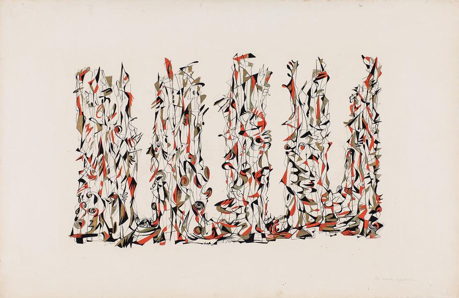 Too Much Aspiration, c.1953 gouache, ink, graphite...
