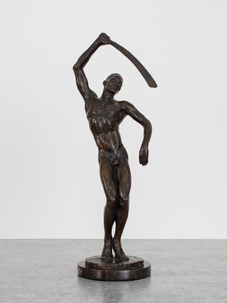 Feral Benga, 1935 bronze on marble base 18 3/4 x 6...