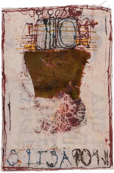 Untitled (C23180), 1983 mixed media collage with f...