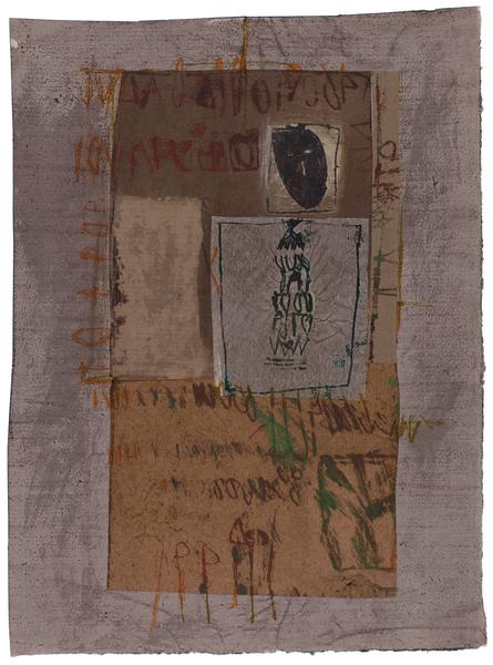 Untitled (C80058), 1980 mixed media collage with f...