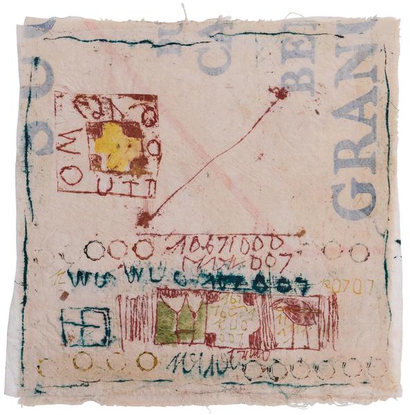 Untitled (C83047), 1983 mixed media collage with f...