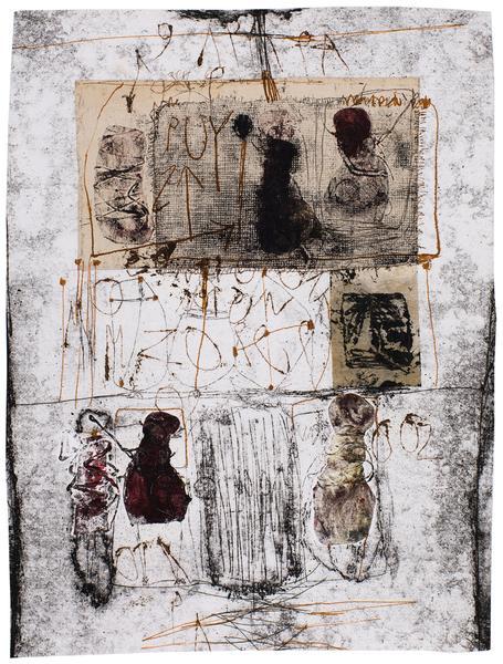 Untitled (C83261), 1983 mixed media collage with p...