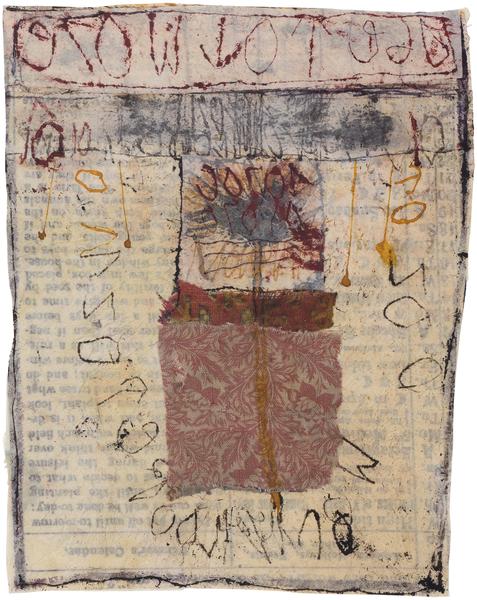 Untitled (C83285), 1983 mixed media collage with f...