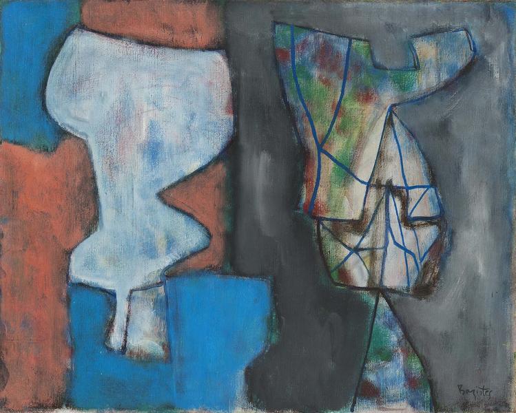 Figurine and Mirror, 1947 oil on canvas 20 1/8 x 2...