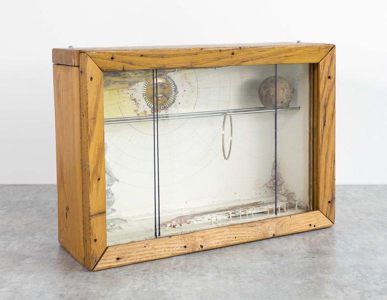 Untitled (Sun Box), c.1958 wood and glass box cons...