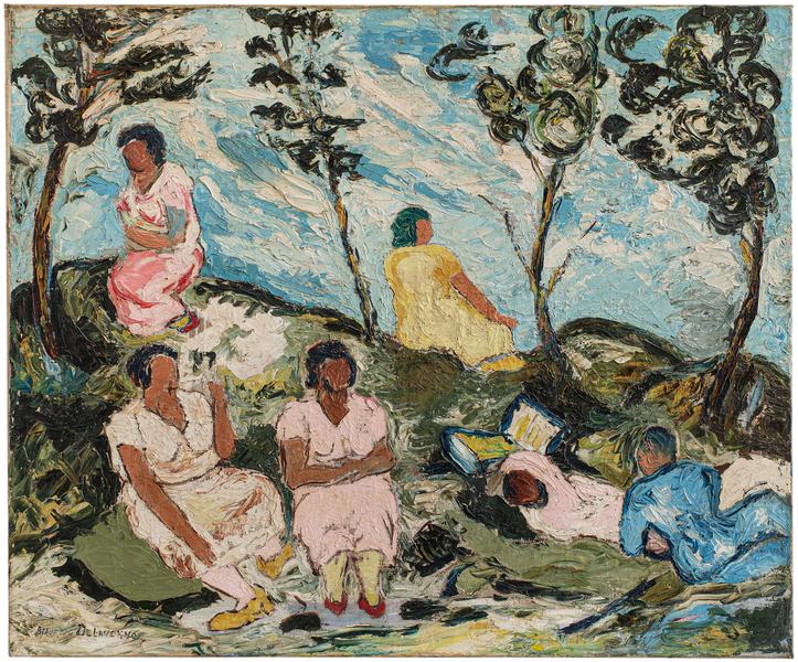 The Picnic, 1940 oil on canvas 25 x 30 inches / 63...