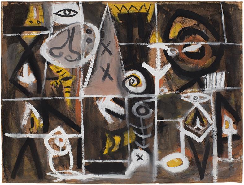 Untitled, c.1949 gouache on paper 18 x 24 inches /...