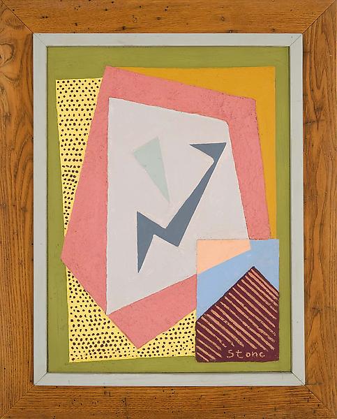 Untitled, c.1938 stucco, oil, and gesso on panel w...