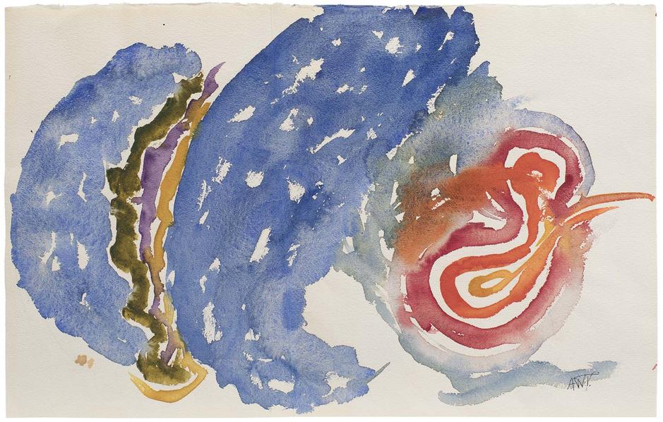 Untitled, c.1966 watercolor on paper 10 3/4 x 17 i...