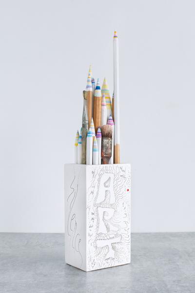 Pencil Pencelle (80/2015), 2015 ink, graphite, pai...