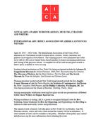 AICA Awards 2014 Press Release