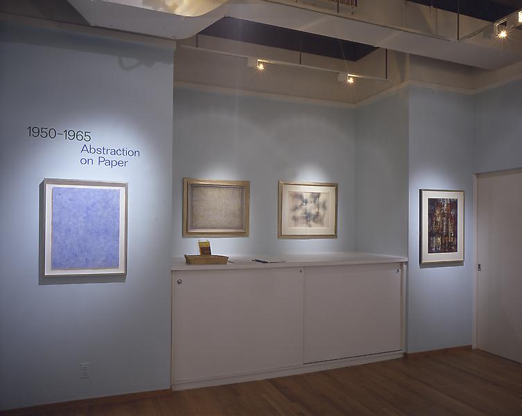 Installation Views - 1950 - 1965: Abstraction on Paper - September 13 – November 3, 2001 - Exhibitions