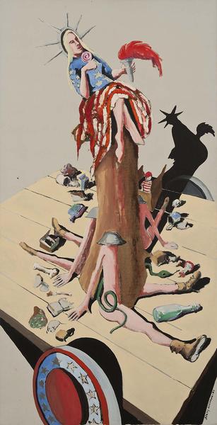 Liberty #6 (Study for Trash), 1971 oil on can...