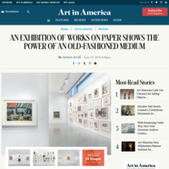 Art in America, June 10, 2020