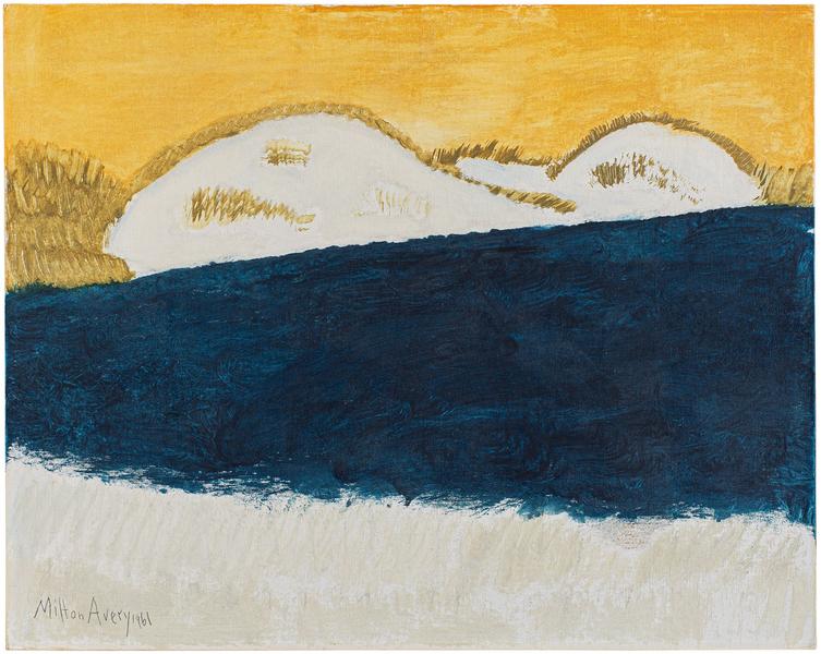 Milton Avery (1885-1965) Dunes and Blue Sea, 1961...
