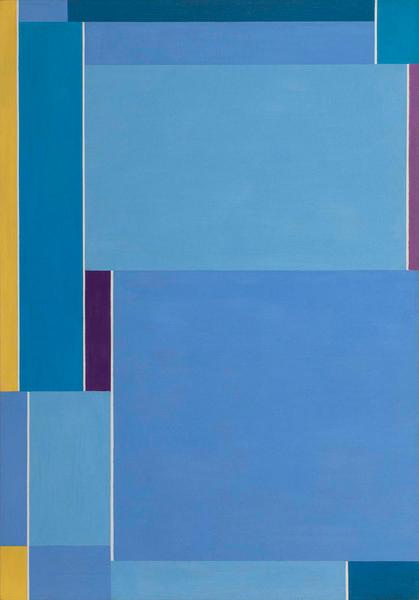 Ilya Bolotowsky (1907-1981) Variation in Blue, 195...