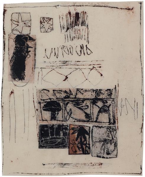 Untitled, 1982 mixed media collage with paper, ink...