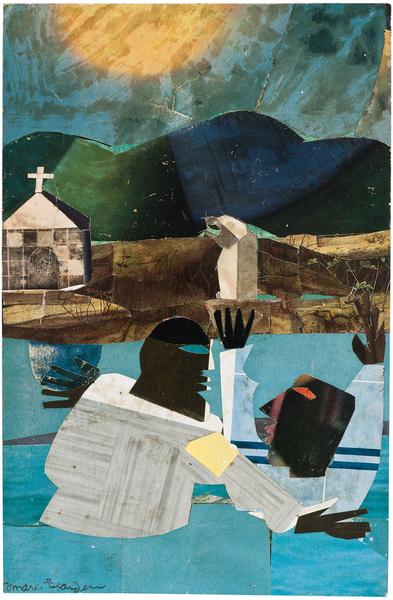 Romare Bearden (1911-1988) Baptism, 1964 collage o...