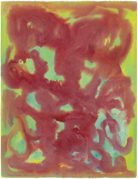 Untitled, 1962 watercolor on paper 26 x 19 7/8 inc...