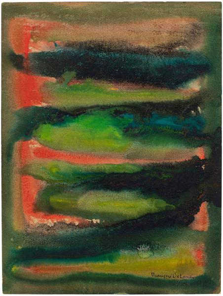 Untitled, 1964 watercolor on paper 11 15/16 x 8 15...