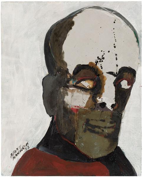 Benny Andrews (1930-2006) Afro-American, 1972 oil...