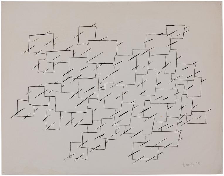 Harold Cousins (1916-1992) Untitled, 1959 ink on p...