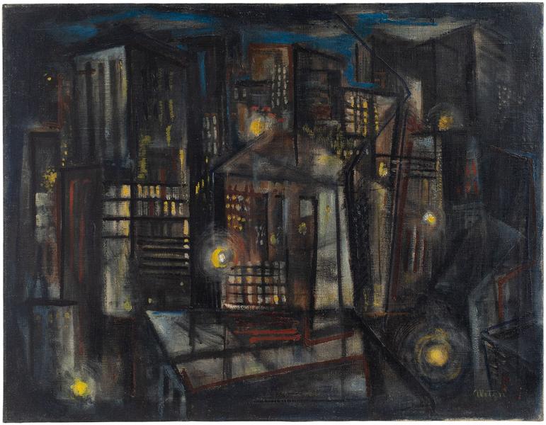 Charles Alston (1907-1977) Harlem at Night, 1948 o...