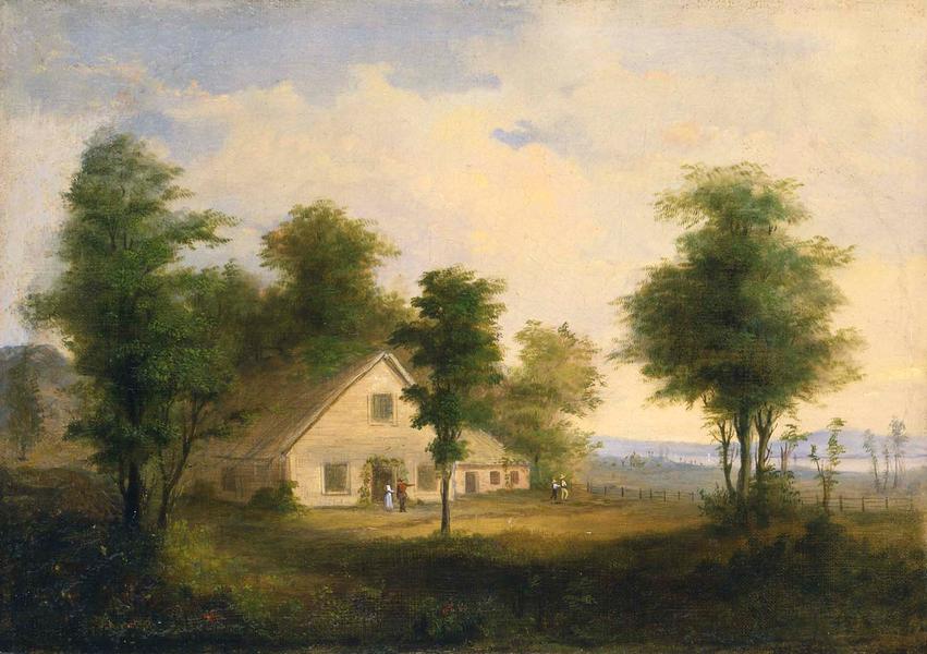 Summer, c.1849 oil on canvas 11 1/2 x 16 3/8 inche...