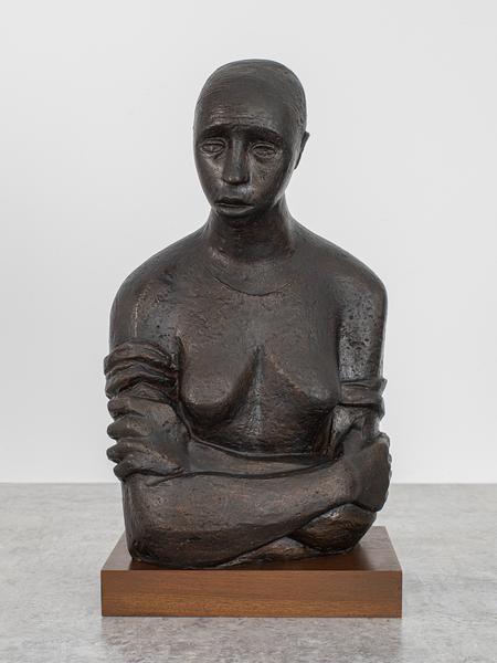 Elizabeth Catlett (1915-2012) Pensive, 1946 bronze...