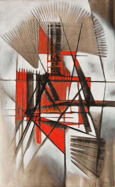 Untitled, 1949 oil on canvas 32 1/8" x 20&quo...