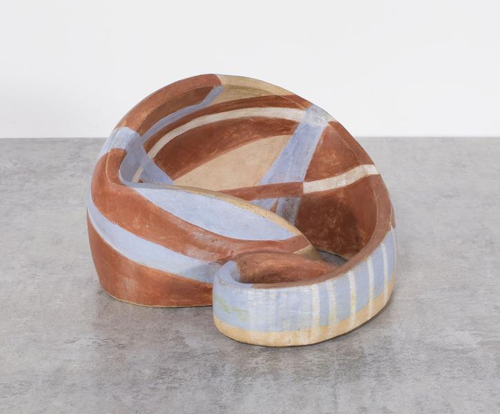 Sign of the Spiral, 1940 painted ceramic 6" x...