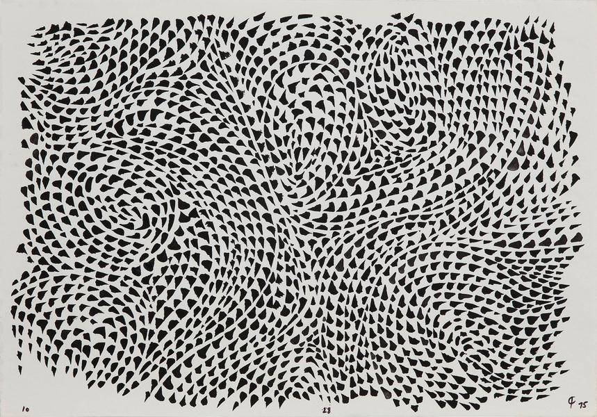 Untitled, 1975 india ink on paper 14" x 20&qu...