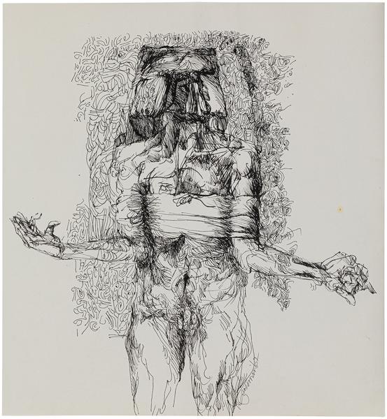 Frontal Outstretched Forearms, 1962 ink on paper 1...