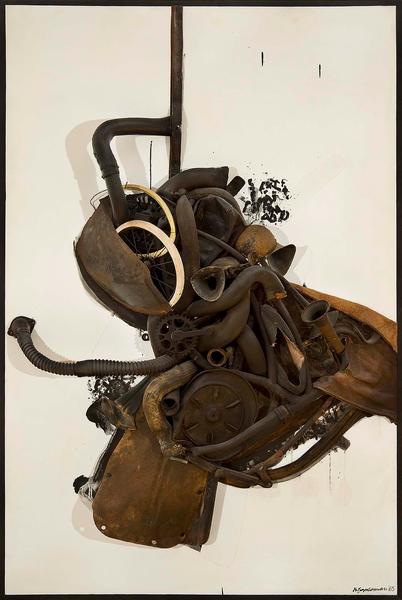 Nancy Grossman (b.1940) Car Horn, 1965 leather, me...