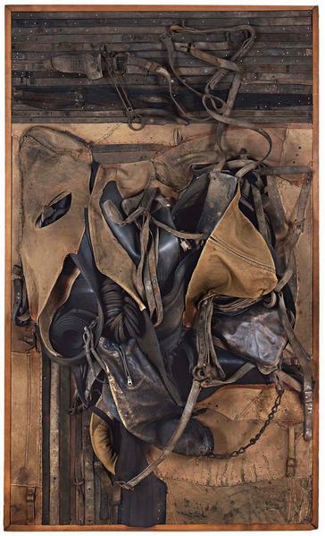 Nancy Grossman (b.1940) Potawatami, 1967 leather,...