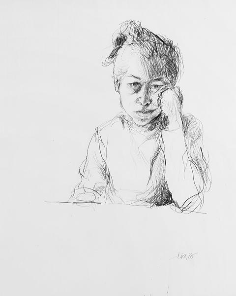 Nancy Grossman (b.1940) Self Portrait, 1965 graphi...