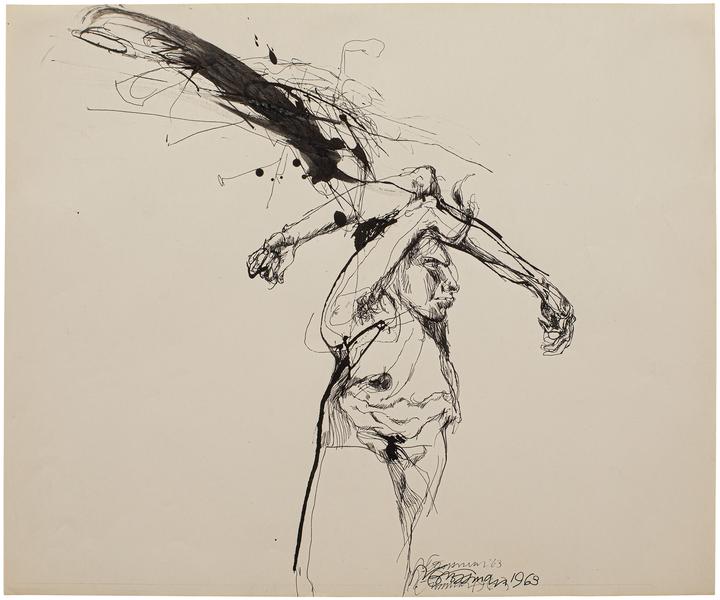 Nancy Grossman (b.1940) Prometheus II, 1963 ink on...