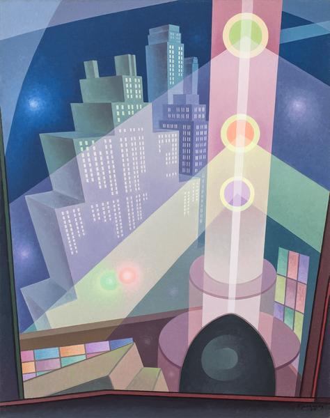 Raymond Jonson (1891–1982) City Lights, 1933...