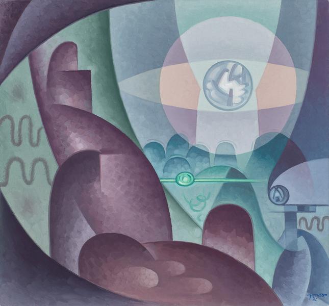 Sphere, 1932 oil on canvas 24 x 26 inches signed a...