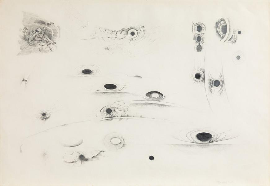 Lee Bontecou (b.1931) Untitled, 1962 graphite on p...