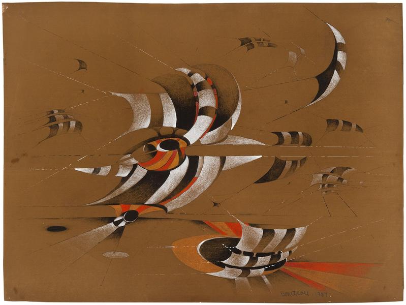 Lee Bontecou (b.1931) Untitled, 1967 colored penci...