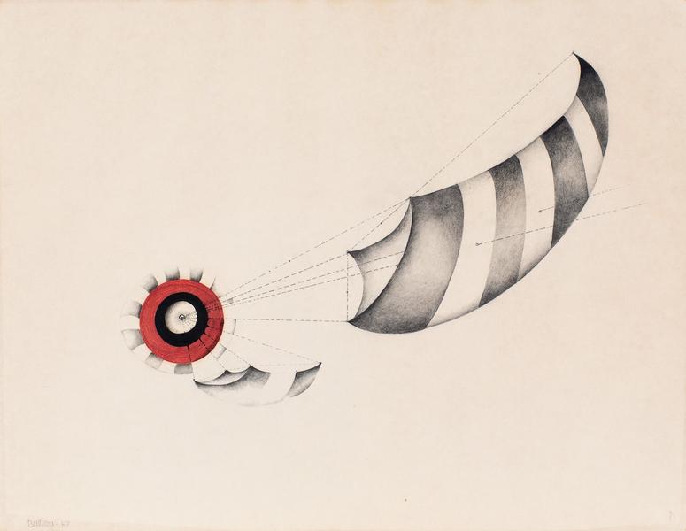 Lee Bontecou (b.1931) Untitled, 1967 graphite and...