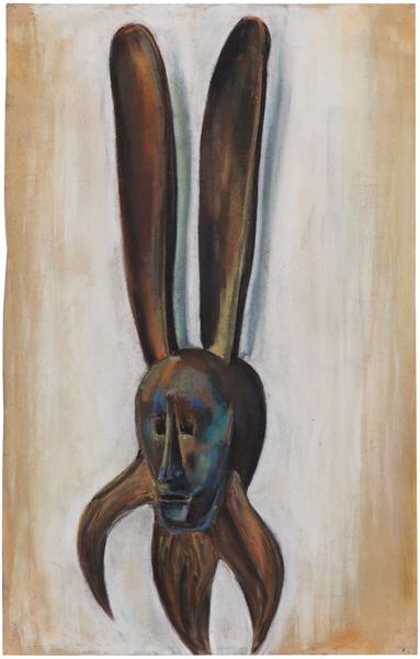 Norman Lewis (1909-1979) Makonde Mask, 1935 pastel...