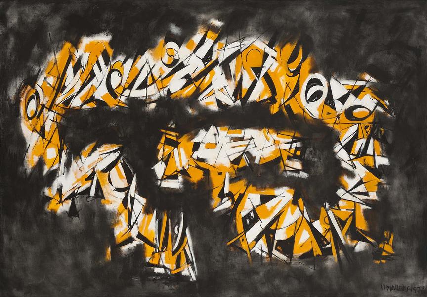 Norman Lewis (1909-1979) Untitled, 1977 oil on can...