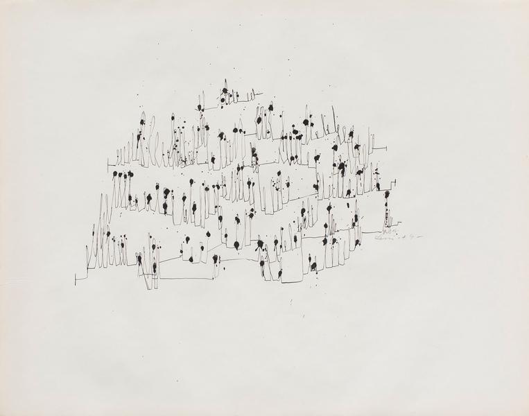 Untitled, 1949 ink on paper 19 1/8" x 24"...