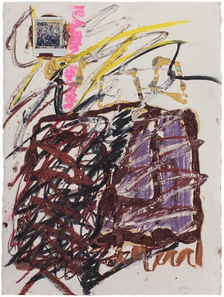 Untitled (11/85-DWG), 1985 oil and oil stick on pa...
