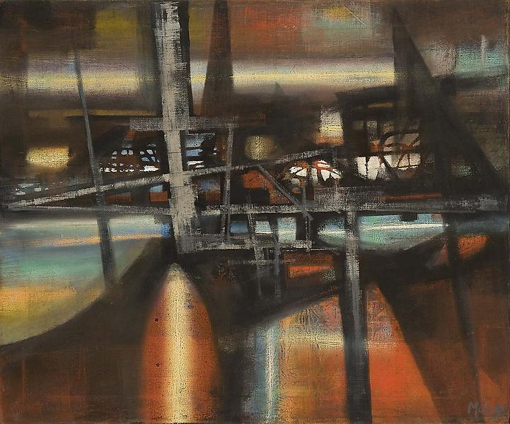 July 21, c. 1955 oil on canvas 24 1/8 x 29 inches...